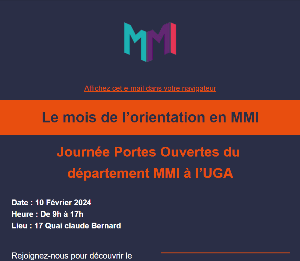 Découvrez la newsletter fictive de l'UGA : les portes s'ouvrent en février !